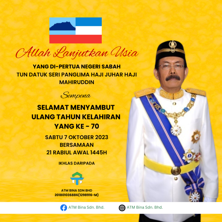 Selamat Ulang Tahun Yang di-Pertua Negeri Sabah