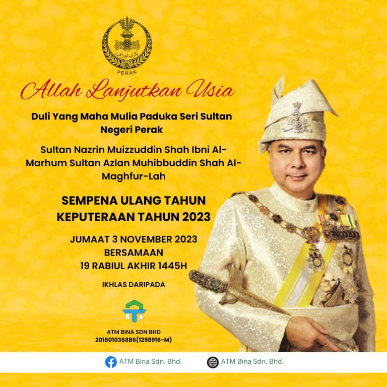 Selamat Ulang Tahun Sultan Perak